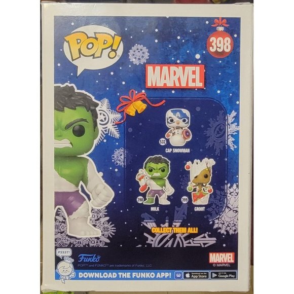 Funko Pop! Marvel: Hulk #398 D.I.Y. Christmas (Walmart Exclusive) - Picture 4 of 8